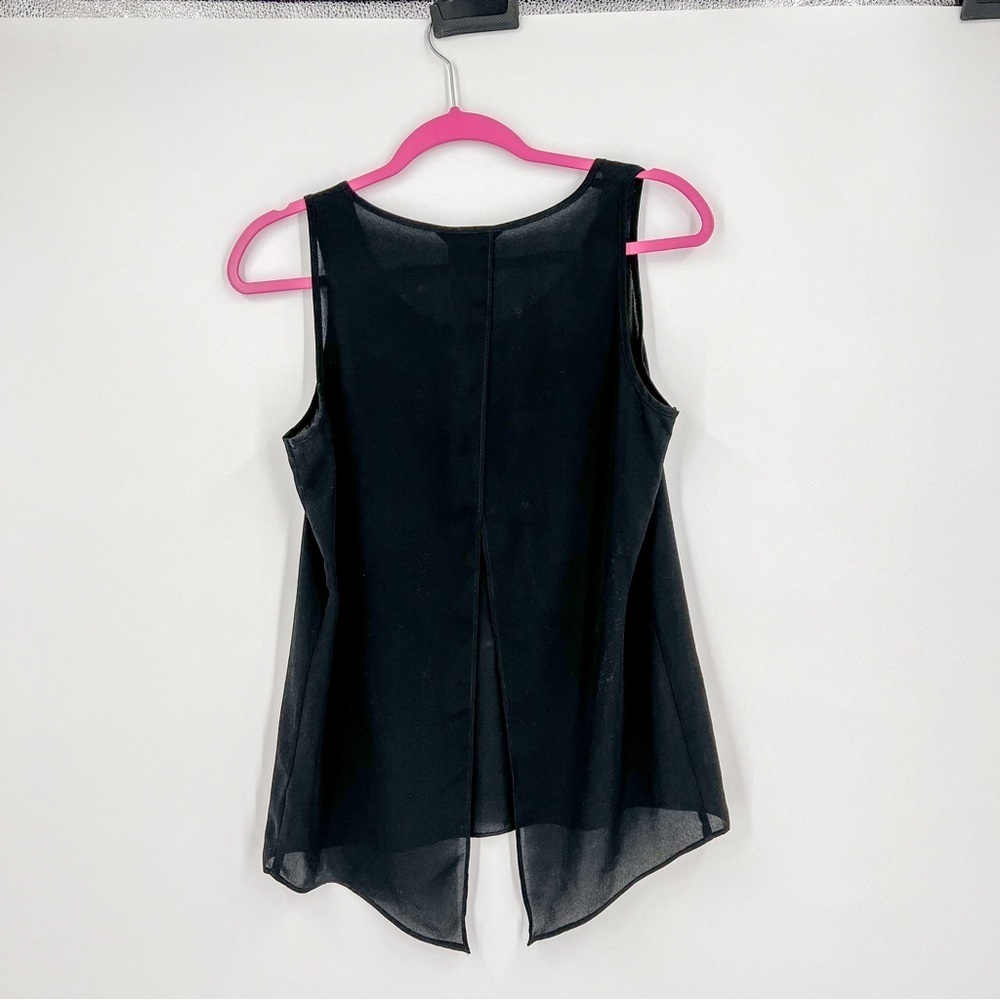 Black Express Split Back Tank Top - image 2